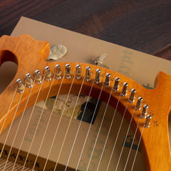 16 Strings Mahogany Harp Fit For Beginners Vintage Perfect Gift
