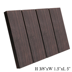 4pcs Ebony/ebony DIY musical instrument, handle wooden block 120 * 40 * 10mm（3/8"x1.5"x5"）