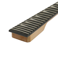Ukscs 6 String Flame Shaped Style HSH Electric Guitar Kits with Mahogany Body, Maple Neck and Accessories Black