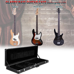Ozici High Grade Electric Guitar Square Hard Case Flat Black