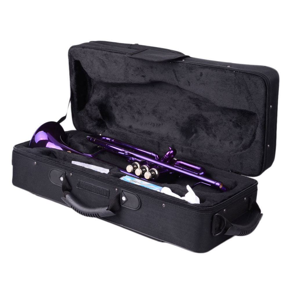 Ozici Brass B Flat Trumpet Violet