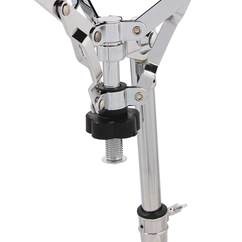 Ozici Chrome Plated Dumb Snare Drum Stand Tripod Silver