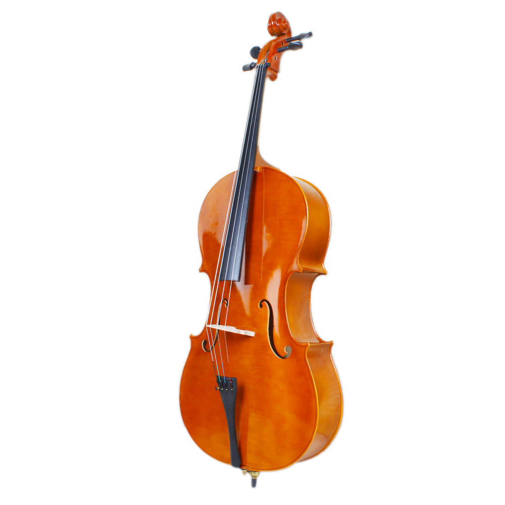 Ozici 4/4 Wood Cello Bag Bow Rosin Bridge Natural