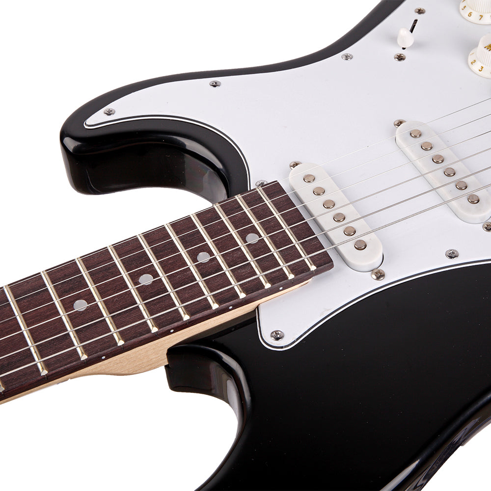 Ozici Rosewood Fingerboard Electric Guitar Black - White