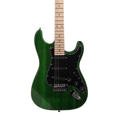 Ozici ST Stylish Electric Guitar with Black Pickguard Green