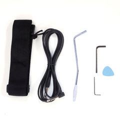Ukscs Novice Flame Shaped Electric Guitar HSH Pickup   Bag   Strap   Paddle   Rocker   Cable   Wrench Tool Sunset Color