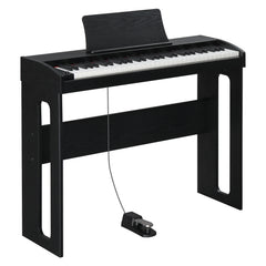 Ozici 61 Key Piano Semi-Weighted Standard Keyboards Digital Piano with Furniture Stand，MIDI Bluetooth, Headphone，for Piano Lover Black color