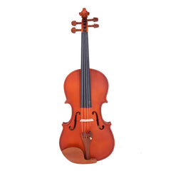 GV101 4/4 Acoustic Matt Violin Case Bow Rosin Strings Shoulder Rest Natural