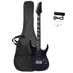 Ozici Novice Entry Level 170 Electric Guitar HSH Pickup   Bag   Strap   Paddle   Rocker   Cable   Wrench Tool Black