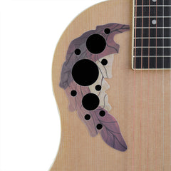 Ozici 41 inch Cutawary Round Back Acoustic Guitar Spruce Top Grape Hole Burlywood