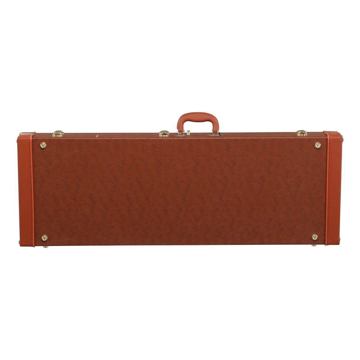 Electric Guitar Square PU Hard Case Fits ST TL Burning fire 170 Style Electric Guitar Brown