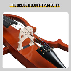 Full Size 4/4 Electric Style Cello with Case Bow Rosin Earphone Connecting line Natural