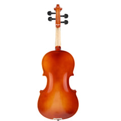 GV100 1/4 Acoustic Violin Case Bow Rosin Strings Tuner Shoulder Rest Natural