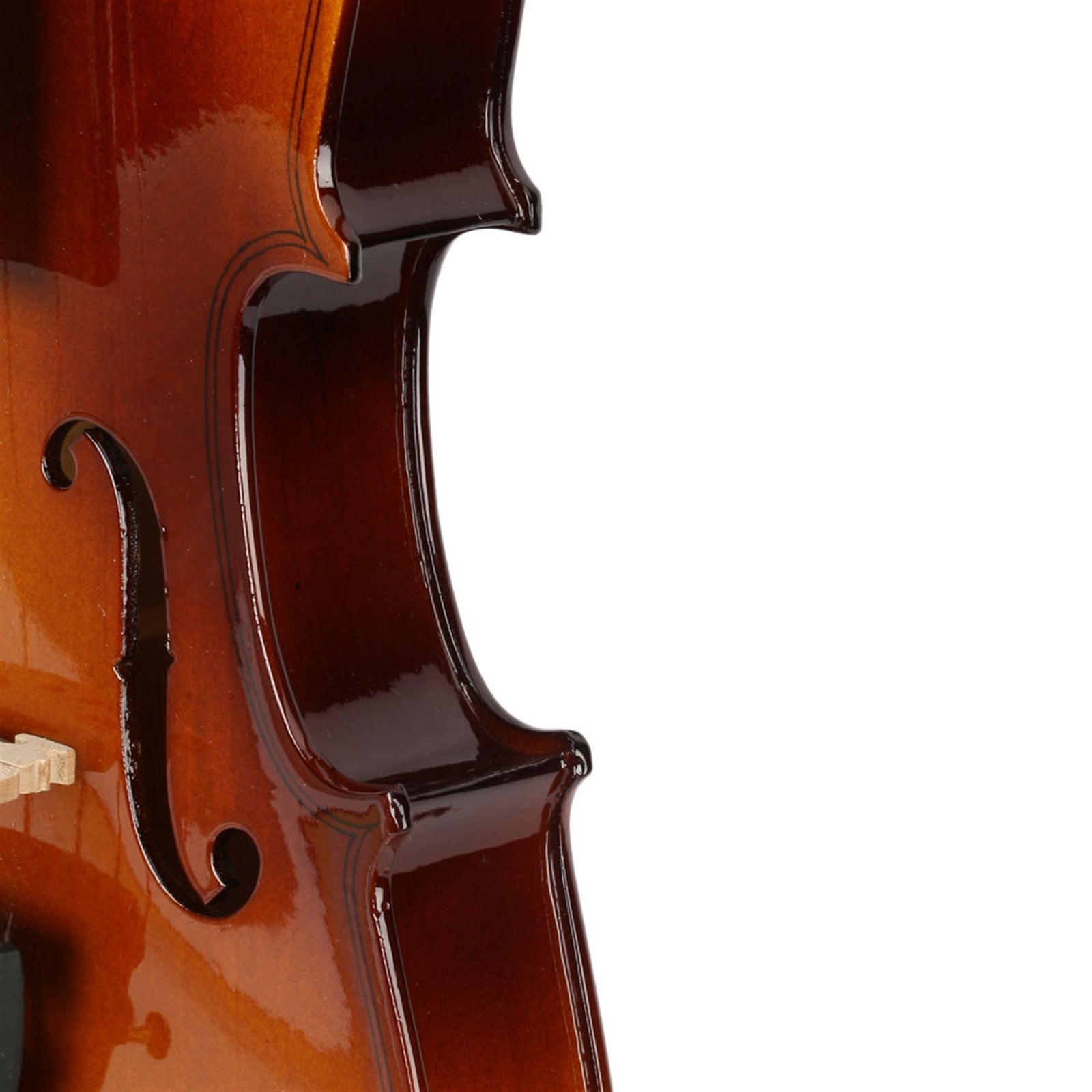 Ozici 1/2 Acoustic Violin Case Bow Rosin Natural
