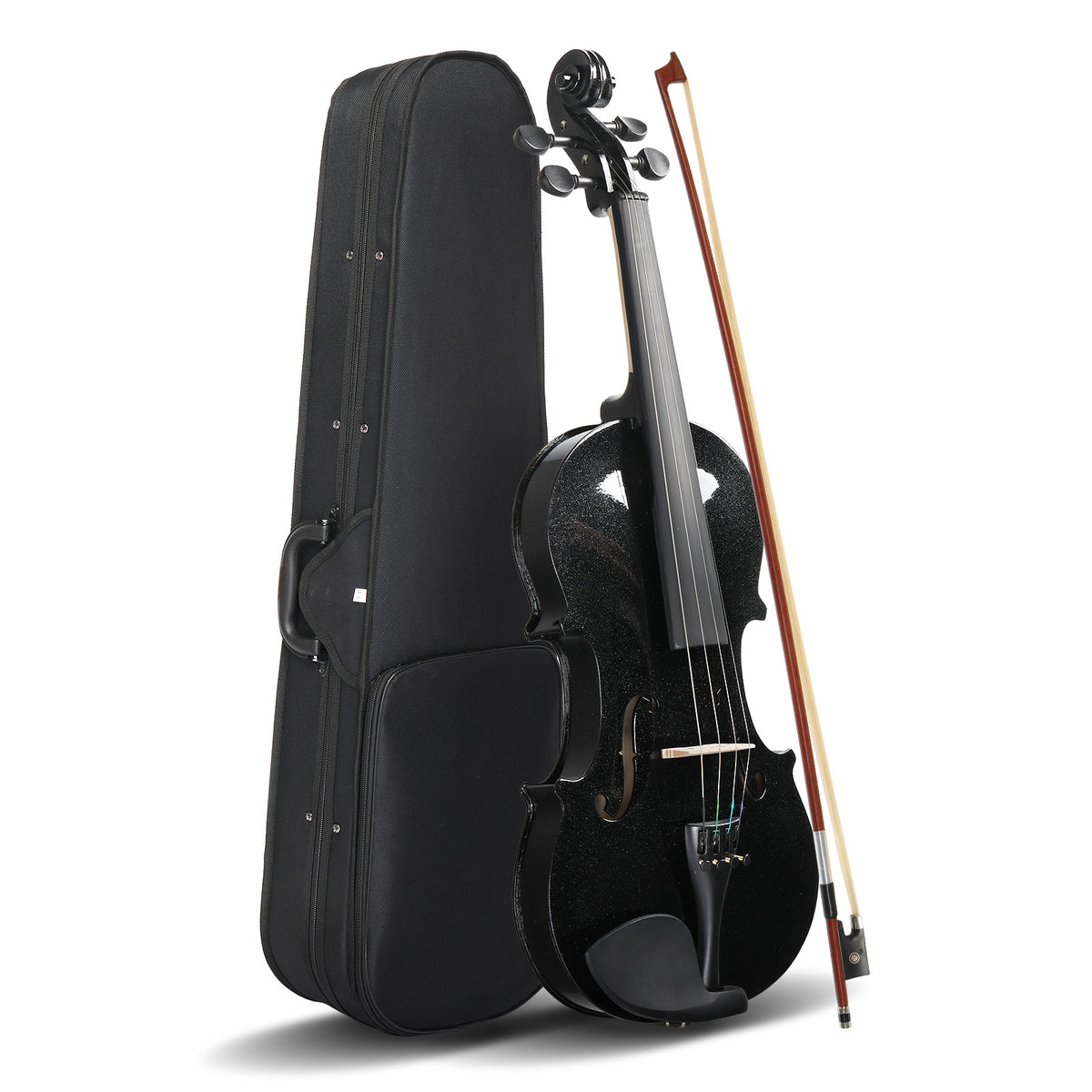 Ozici Full Size 4/4 Violin Set for Adults Beginners Students with Hard Case,Violin Bow,Shoulder Rest,Rosin,Extra Strings and Sordine