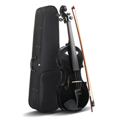 Ozici Full Size 4/4 Violin Set for Adults Beginners Students with Hard Case,Violin Bow,Shoulder Rest,Rosin,Extra Strings and Sordine