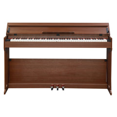 Ozici GDP-107 88 Key Standard Full Weighted Keyboards Digital Piano with Furniture Stand, Audio and MIDI Bluetooth, Triple Pedals, Headphone，for Black Walnut
