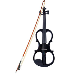 Ozici 4/4 Electric Silent Violin Case Bow Rosin Headphone Connecting
