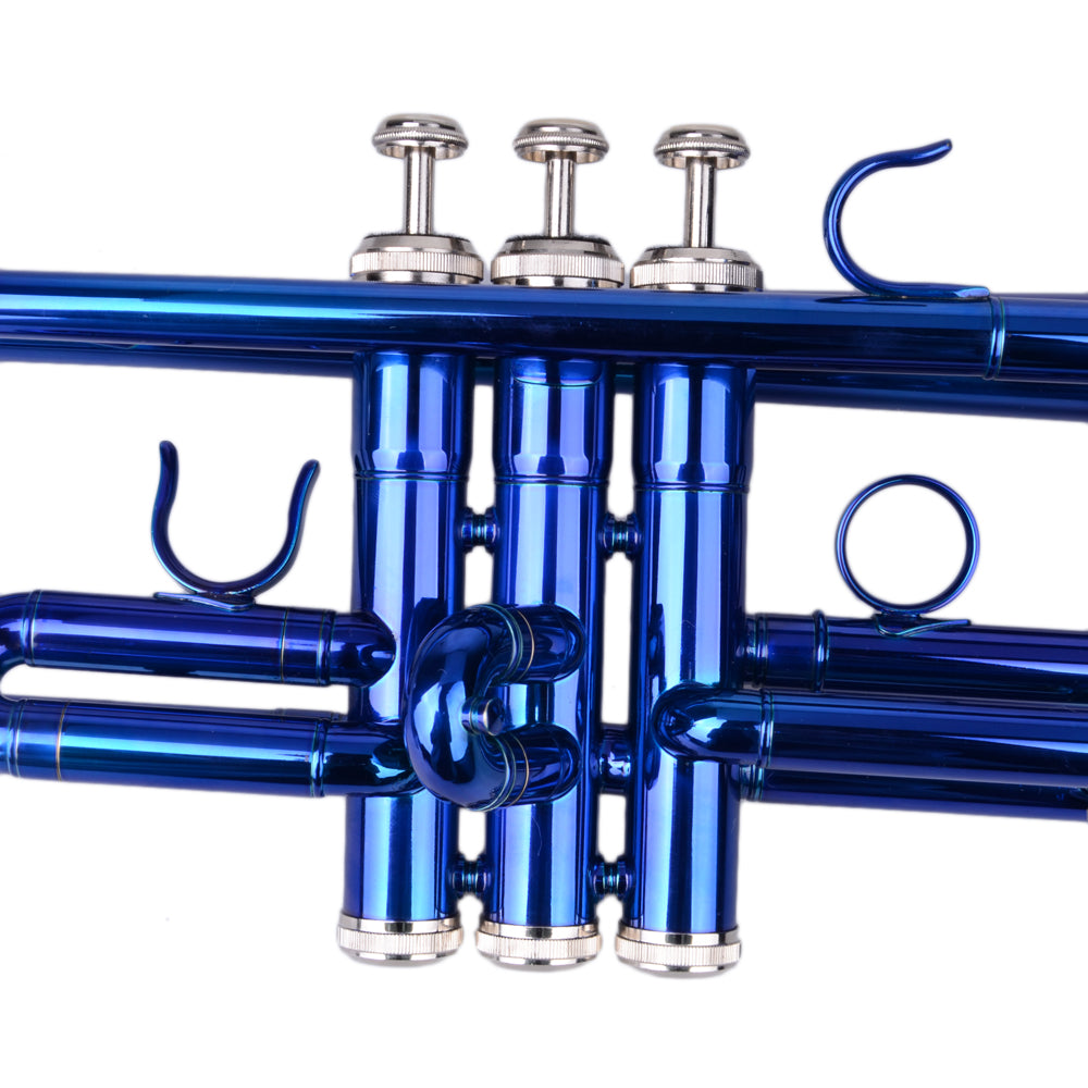 Ozici Brass B Flat Trumpet Gloves Set Blue