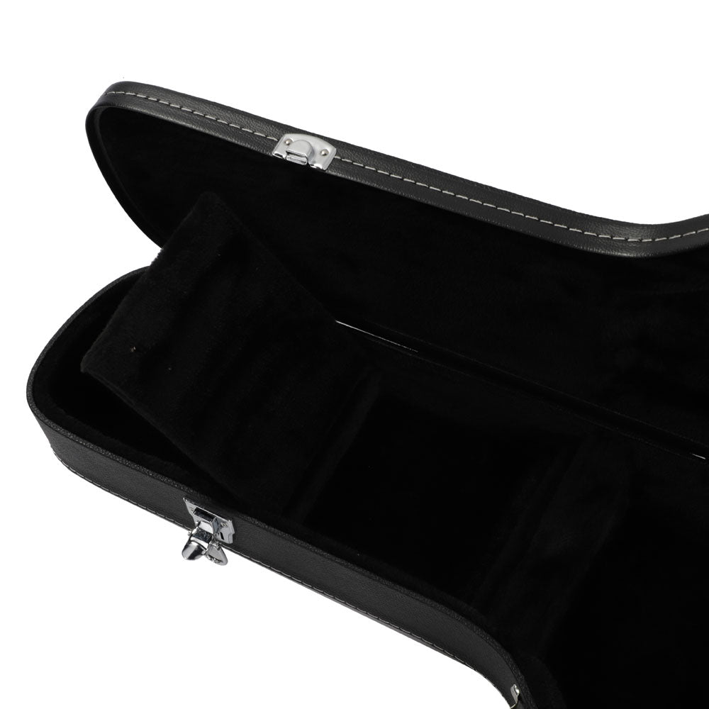 Ozici ST High Grade Electric Guitar Hard Case Microgroove Flat Surface Straight Flange Black