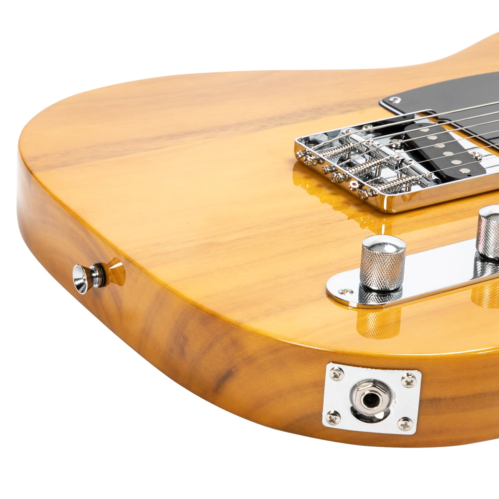 Ozici Maple Fingerboard GTL Electric Guitar SS Pickup Transparent Yellow