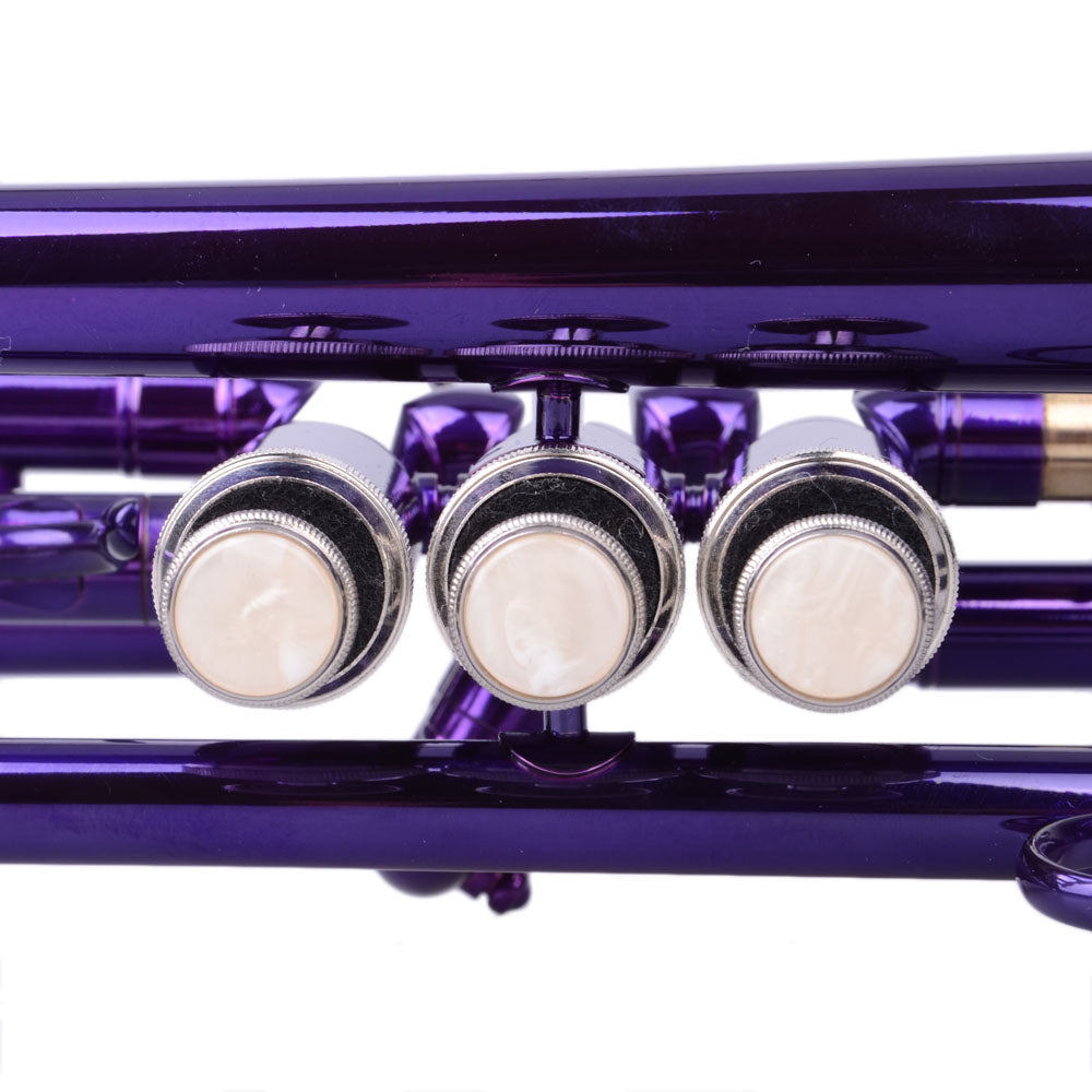 Ozici Brass B Flat Trumpet Violet