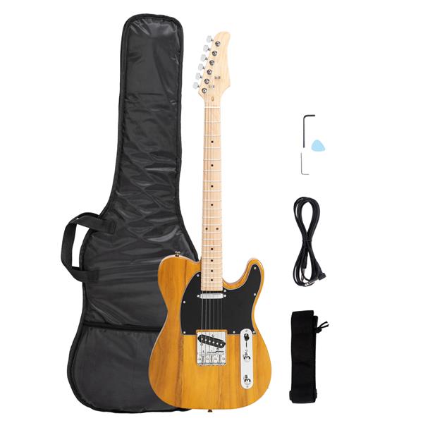 Ozici Maple Fingerboard GTL Electric Guitar SS Pickup Transparent Yellow