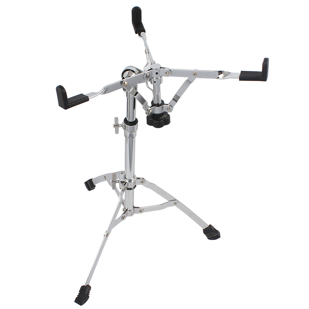 Ozici Chrome Plated Dumb Snare Drum Stand Tripod Silver