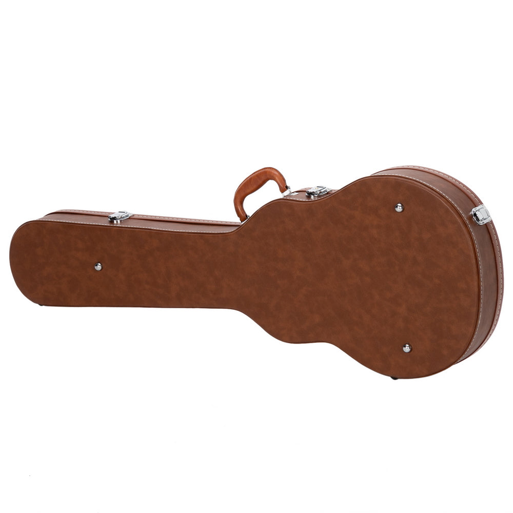 Ozici Hard-Shell Electric Guitar Case for GLP Style Electric Guitar Bulge Surface - Brown
