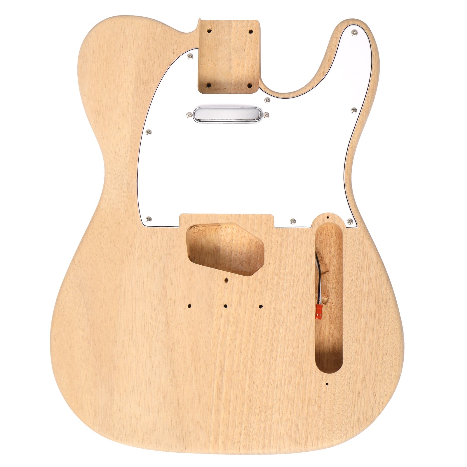 Ozici DIY 6 String TL Style Electric Guitar Kits with Mahogany Body, Maple Neck and Accessories