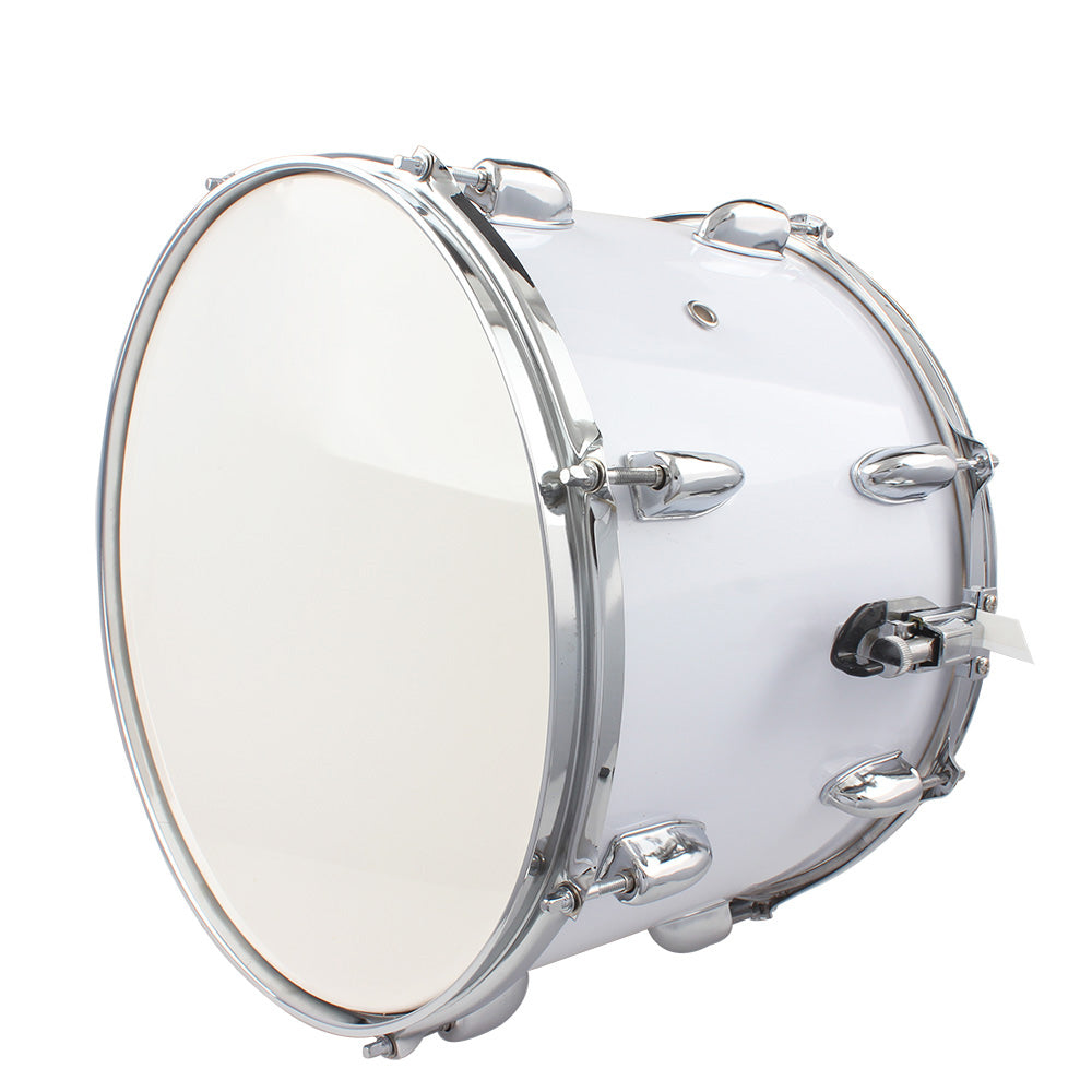 Ozici 14 x10 inches Marching Drum Drumsticks Key Strap White