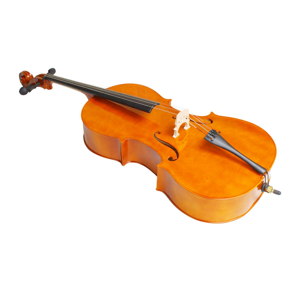 Ozici 4/4 Wood Cello Bag Bow Rosin Bridge Natural