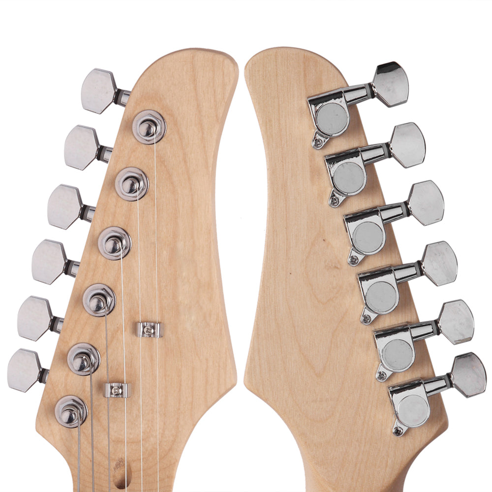 Ozici Rosewood Fingerboard Electric Guitar Black - White