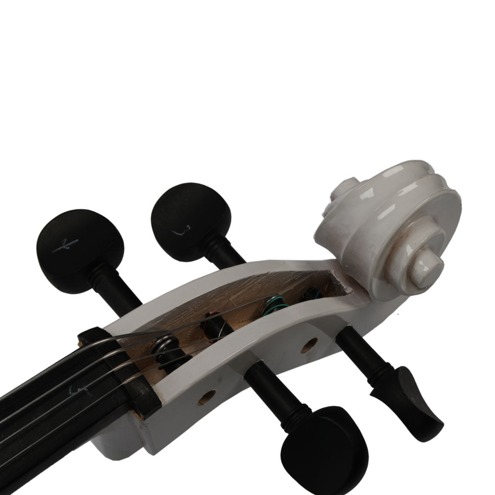 Ozici 4/4 Wood Cello Bag Bow Rosin Bridge - White