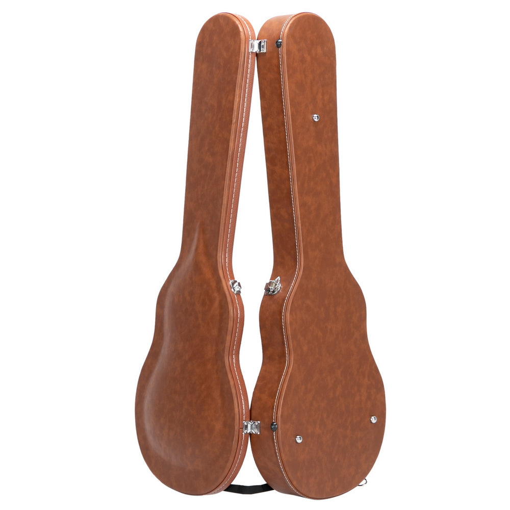Ozici Hard-Shell Electric Guitar Case for GLP Style Electric Guitar Bulge Surface - Brown
