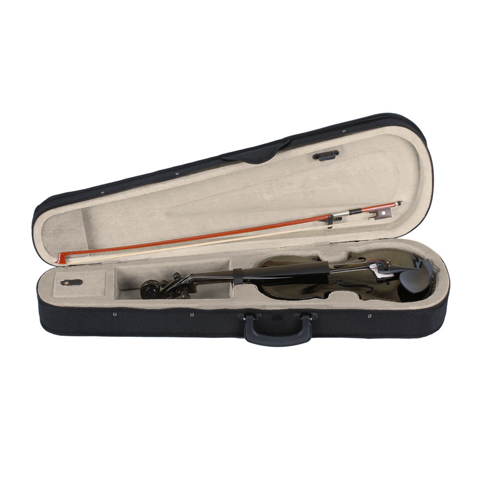 Ozici  3/4 Acoustic Violin Case Bow Rosin Black