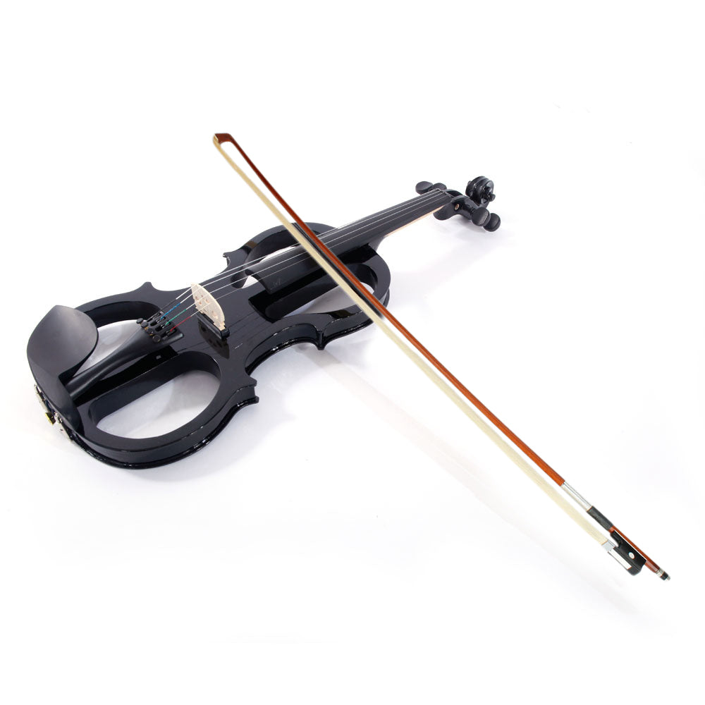 Ozici 4/4 Electric Silent Violin Case Bow Rosin Headphone Connecting