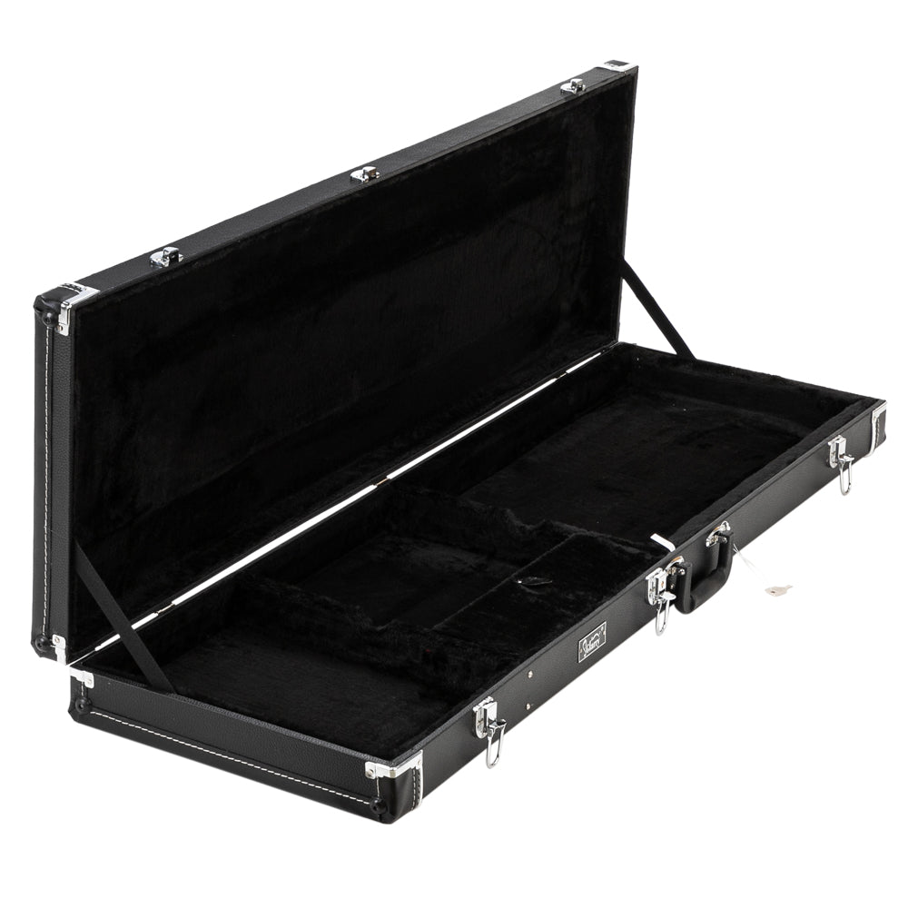 Ozici High Grade Electric Guitar Square Hard Case Flat Black
