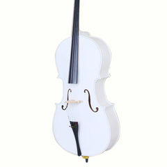 Ozici 4/4 Wood Cello Bag Bow Rosin Bridge - White