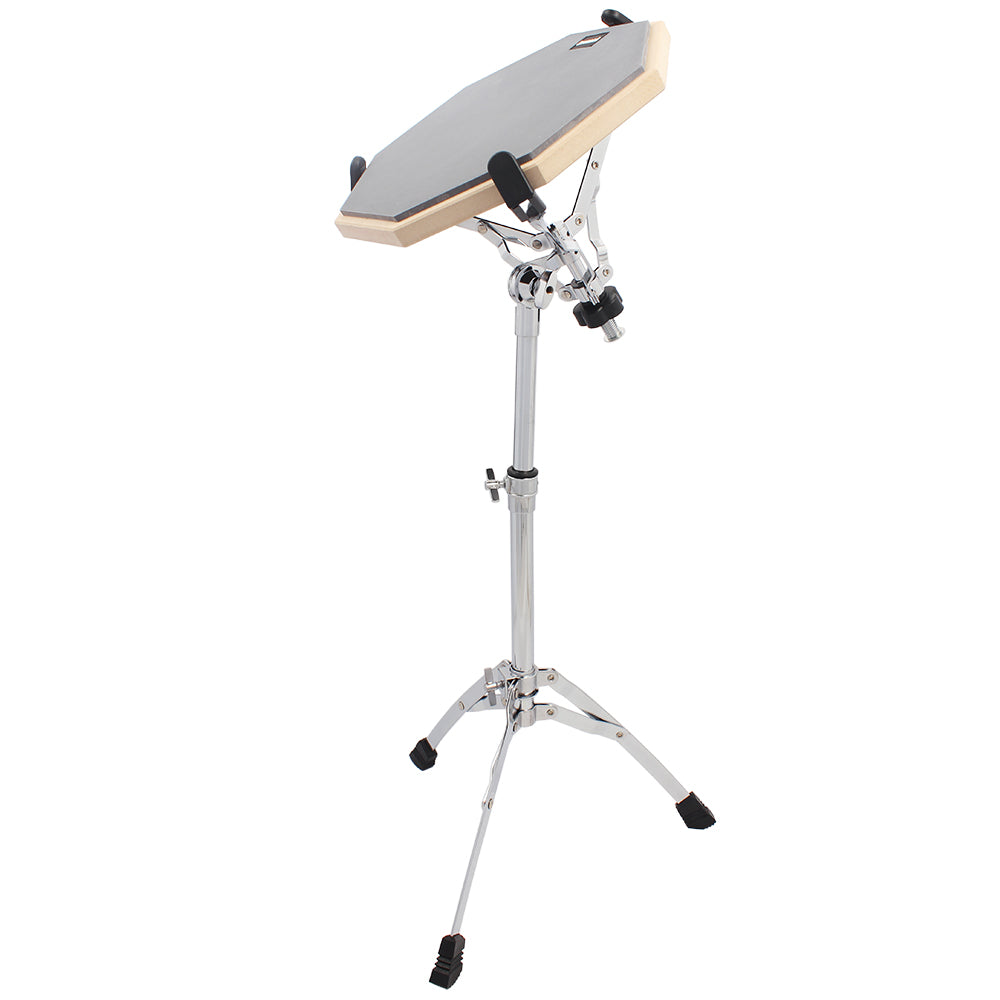 Ozici Chrome Plated Dumb Snare Drum Stand Tripod Silver