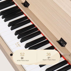 Ozici 88 Key Standard Full Weighted Keyboards Digital Piano with Metal Stand, Audio and MIDI Bluetooth