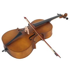 Ozici 4/4 Acoustic Cello Case Bow Rosin Wood