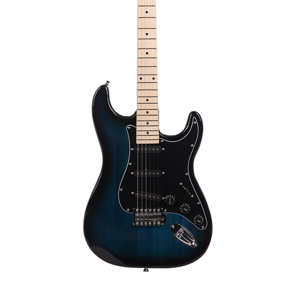 Ozici ST Stylish Electric Guitar with Black Pickguard Dark Blue