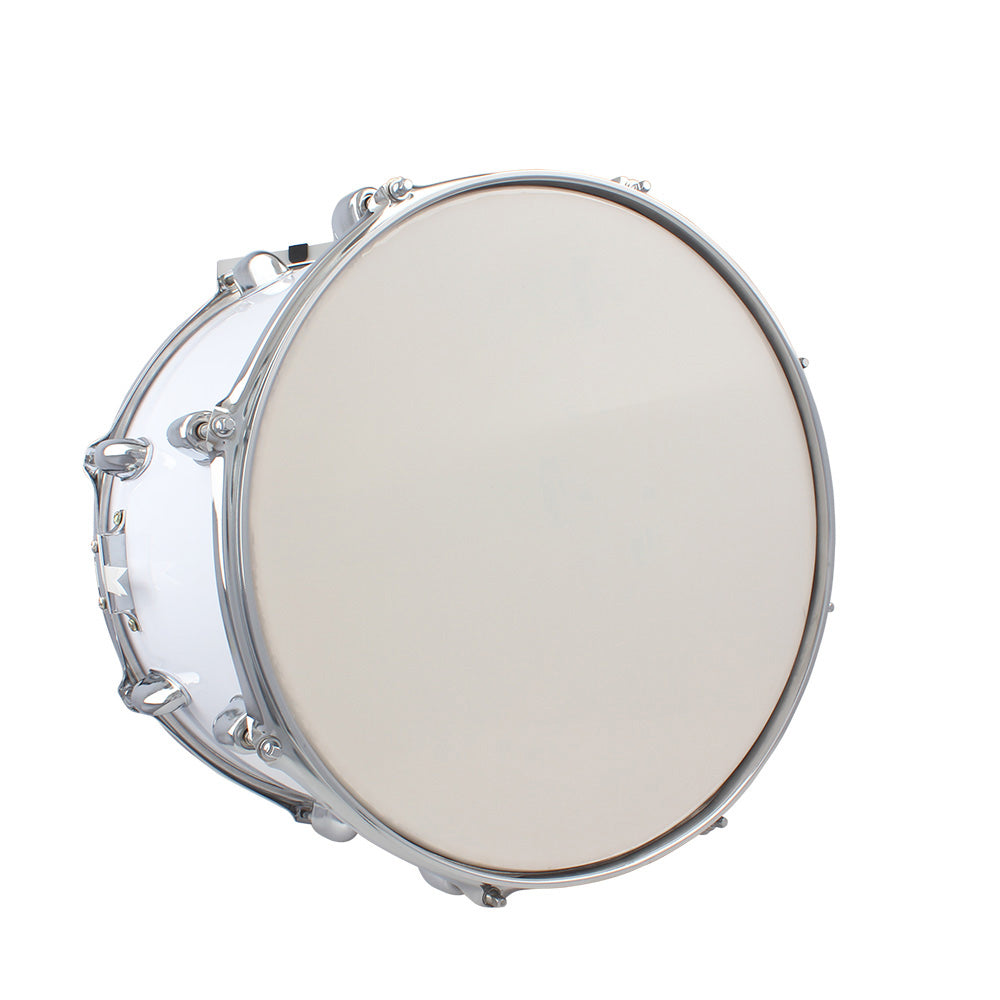 Ozici 14 x10 inches Marching Drum Drumsticks Key Strap White