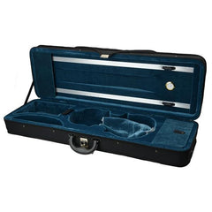 Black square violin bag with hygrometer and lock