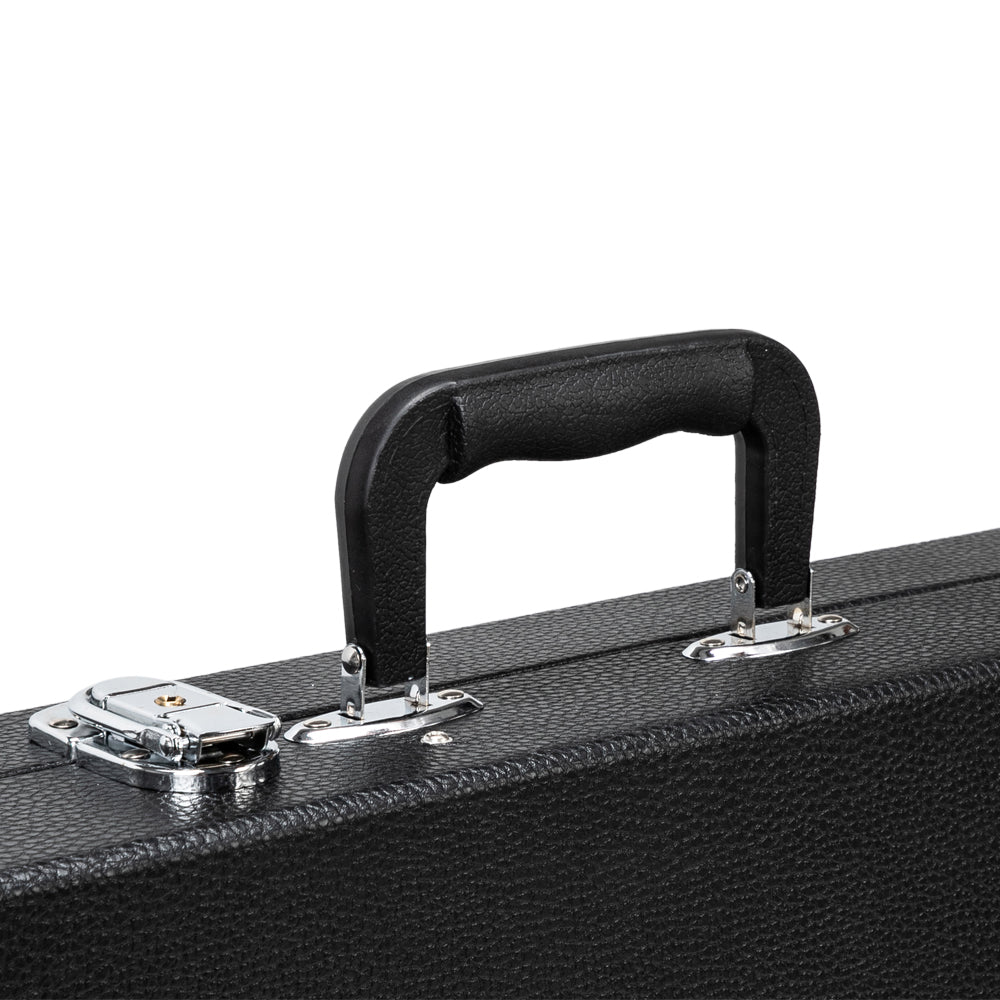 Ozici High Grade Electric Guitar Square Hard Case Flat Black