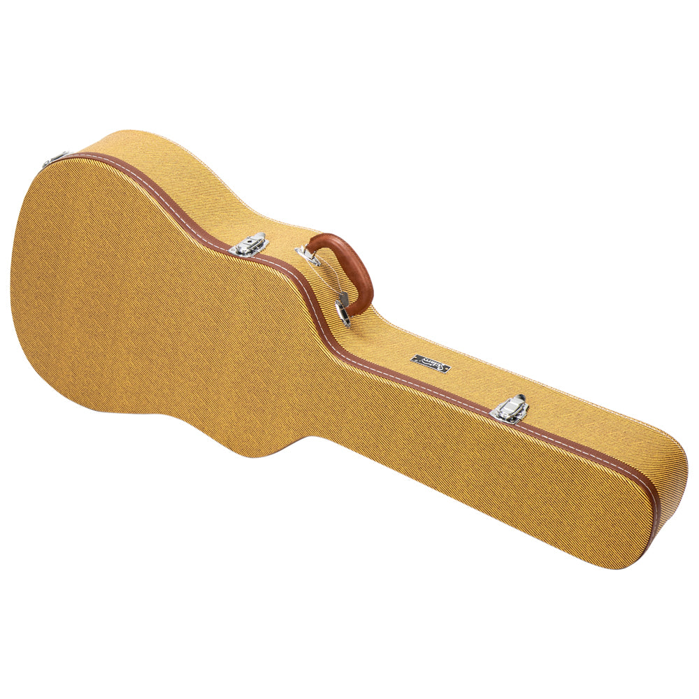 Ozici 41" Folk Guitar Hardshell Carrying Case Fits Most Acoustic Guitars Microgroove Flat - Yellow