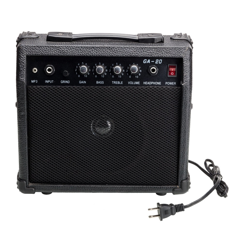 Ozici ST Stylish Electric Guitar with Black Pickguard - White