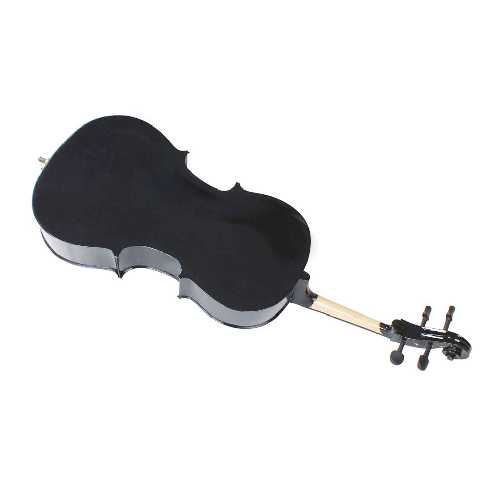 Ozici 4/4 Wood Cello Bag Bow Rosin Bridge Black