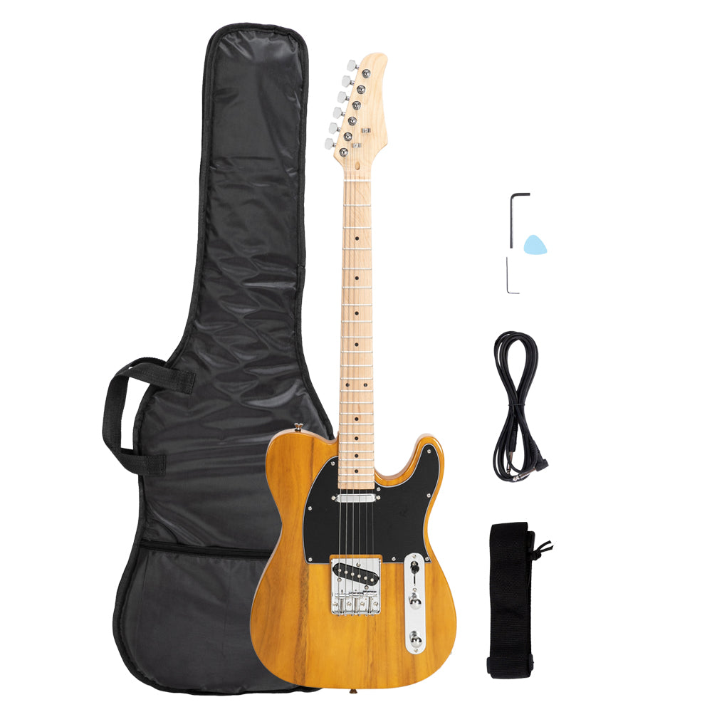 Ozici Maple Fingerboard GTL Electric Guitar SS Pickup Transparent Yellow